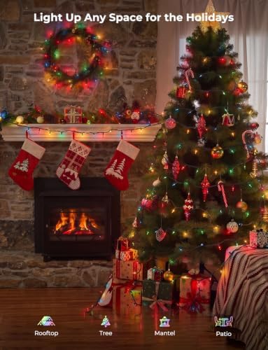 Multi-Colored Christmas Lights, 20FT 100Ct Incandescent Mini String Lights