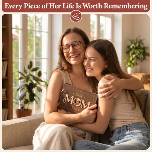 Stofinity Best Mom Ever Scrapbook, Moms Birthday Gift Ideas from Daughter