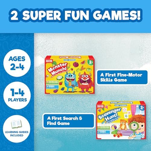 Doctor Jupiter My First Box of Games for Kids Ages 2-3-4 Year Old