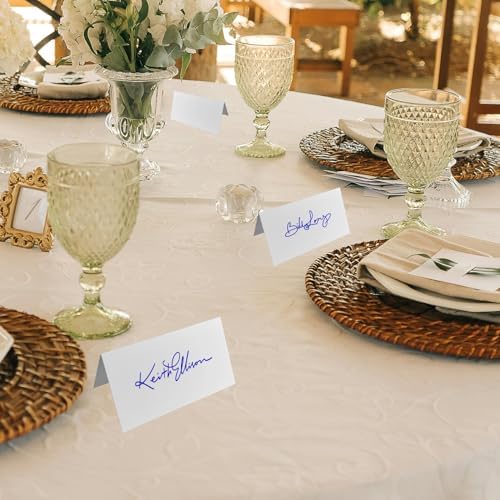 70 Pcs 2 x 3.5 Inch White Place Cards, Food Labels for Party Buffet