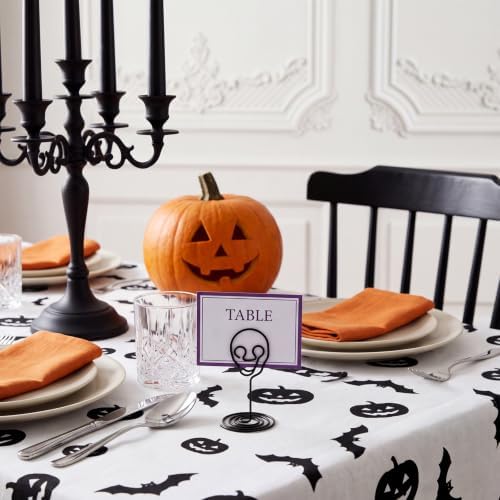 AceOrbit 24 Pcs Halloween Skull Place Cards Holder Gothic Table Stands