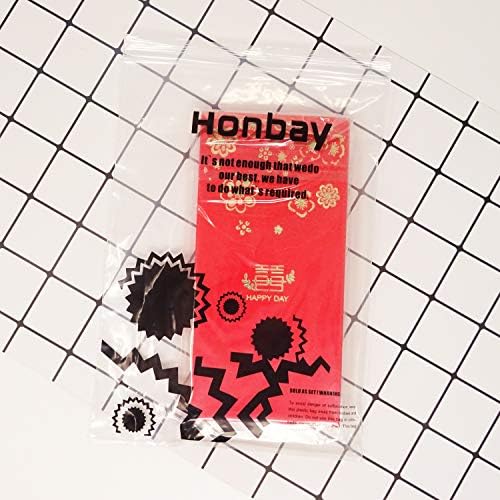 "Honbay 10PCS Chinese Red Envelopes Lucky HongBao Money Pockets, 17.7x8.5cm/6.97x3.35inch - Congratulations and Prosperity (Wedding)"