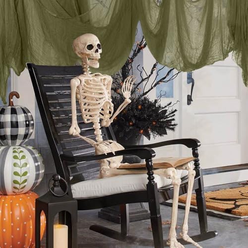 400" x 85" Green Halloween Creepy Cloth for Indoor Outdoor Decoration