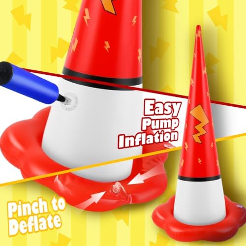 5 Pack Inflatable Ring Toss Game- Cartoon Animation Party Games Set