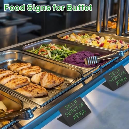 20Pcs Food Labels for Party Buffet, Mini Chalkboard Signs for Food