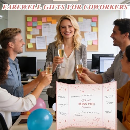 Pink Farewell Guest Book Alternative, 18X12 in, Retirement Sign Board