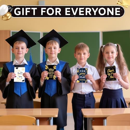 4 Sets Graduation Gift Card Book, Congrats Grad Money Holder Cards with Envelopes, Graduation Gift Card Booklet Organizer for Class of 2026, Students, Friends
