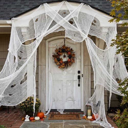 Tlswshsy 500'' x 39''Large Halloween Creepy Cloth, Spooky Gauze Decoration