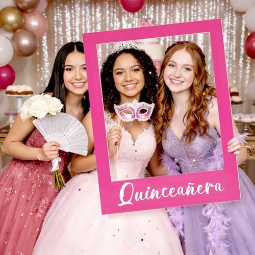 Breezehug 32 x 24'' Wedding Quinceanera Photo Booth Prop Picture Frame