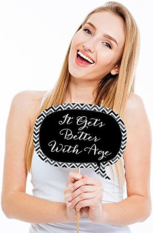 Wedding Anniversary Photo Booth Prop Kit, DIY Cardstock Props - 20pc