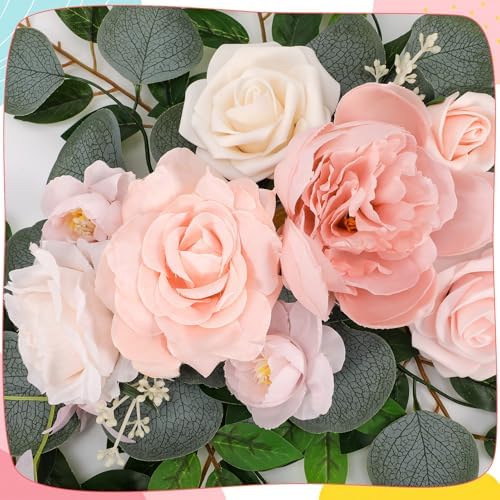 2 Pcs Wedding Arch Decorations, Wedding Arch Flowers Swag