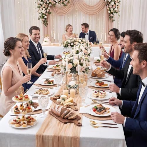 N9R 180PCS Gold Plastic Silverware, Disposable Wood Grain Utensils/Cutlery