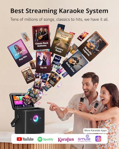 Ikarao Karaoke Machine with Lyrics Display, Professional Karaoke System
