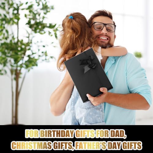 Skylety 13 Pcs Birthdays Gifts Baskets for Men Father Gift for Men Birthdays Gift Box 16 oz Tumblers Wallet Toiletry Bag Sock Bottle Opener Belt Bracelet Glasses Pen for Father's Day Dad Husband