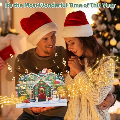 XTF2015 Christmas Greeting Cards 3D Pop Up Christmas Card