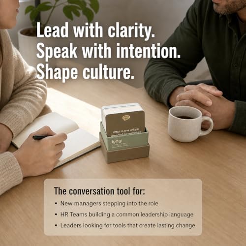 Conversation Cards for Coworkers & Managers - Build Trust & Improve Performance by Asking the Right Questions - Team Building Games for Work, 1:1 Meetings, Retros | Say This Not That Cards for Leaders