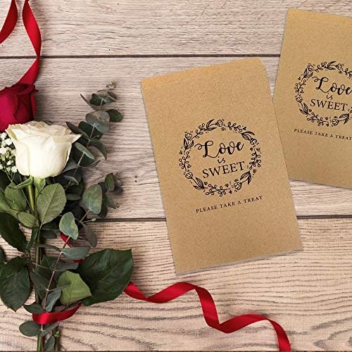 FRIDAY NIGHT 50 Pcs Kraft Candy Buffet Bags for Weddings and Parties