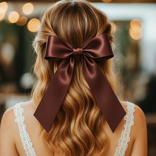 1 1/2 in 30 Yards Brown Ribbon for Gift Wrapping Birthday Christmas Decor