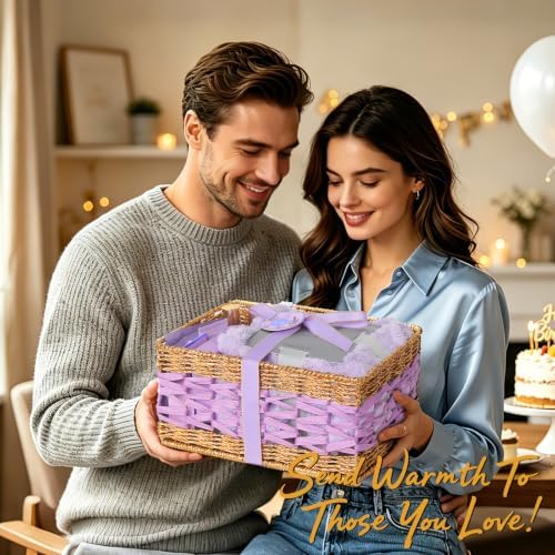 Gifts for Women, 35 Pcs Lavender Bath & Body Gift Basket, Get Well Soon Set