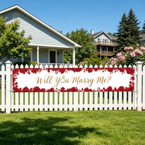 Will You Marry Me Wedding Decor Banner Marriage Proposal Decorations