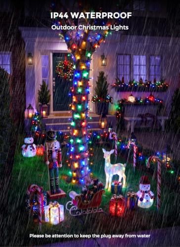 LED Christmas Lights Indoor Outdoor, 66FT 200 Count Mini String Lights