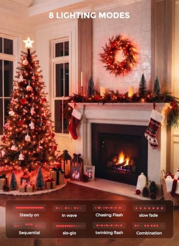 LED Christmas Lights Indoor Outdoor, 33FT 100 Count Mini String Lights