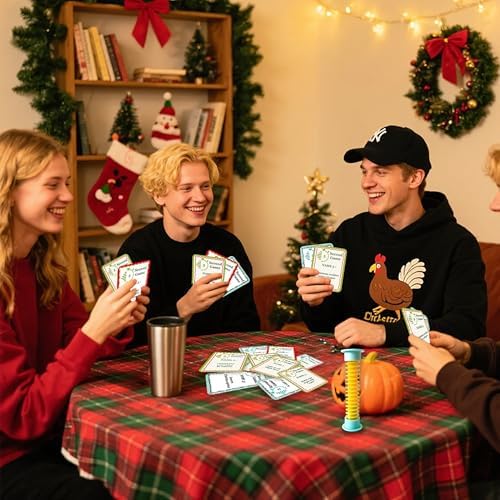 Christmas 5-Second Game, 108 Question Cards with 5-Second Hourglass