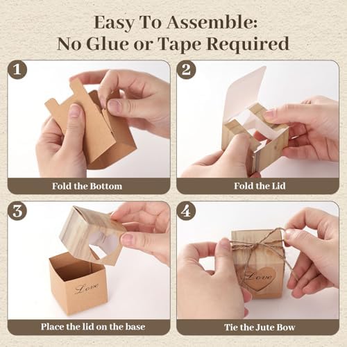 VGOODALL 50 PCS Small Gift Boxes, 2x2x2 Inches Party Favor Boxes