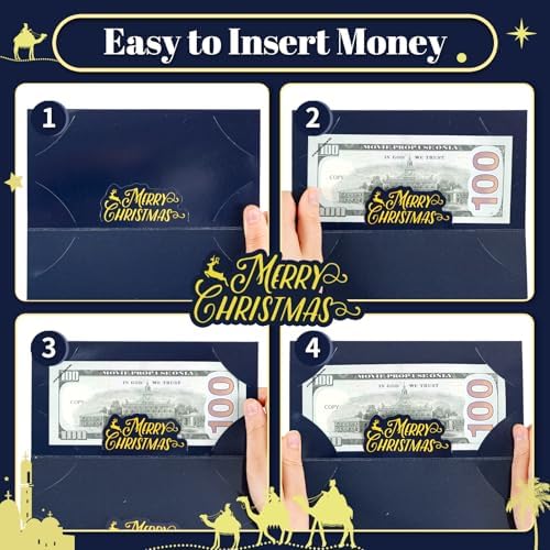 12 Pack Christmas Money Holders for Christmas Cash Gifts