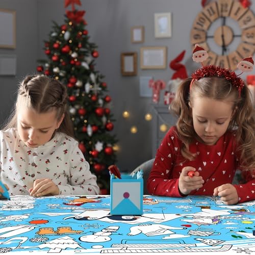 SPERINGEEN Winter Tablecloth Decorations, Holiday Crafts for Kids