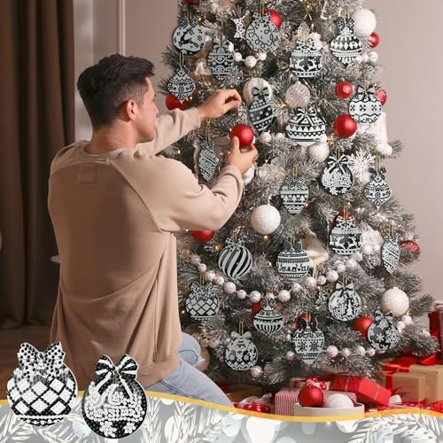 Tondiamo 20 Pcs Christmas Diamond Art Kits 5D DIY Diamond Painting Keychain