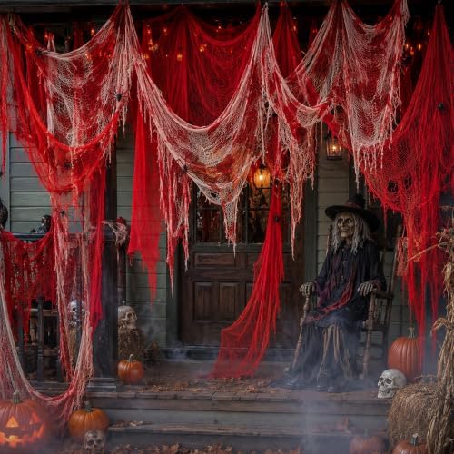 ZYP 320 x 80 in Halloween Creepy Cloth for Yard and Outdoor Decorations