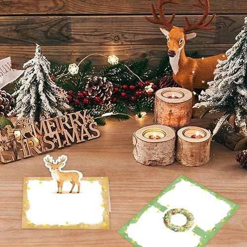 48 Pcs Christmas Place Cards Foldable Tent Cards (Christmas)