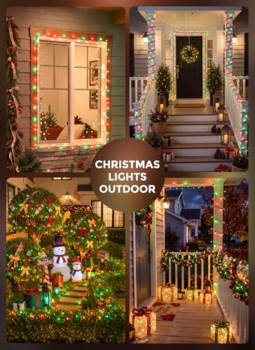 LED Christmas Lights Indoor Outdoor, 33FT 100 Count Mini String Lights
