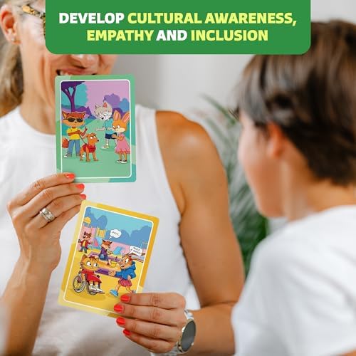 Who What Why Diversity Conversation Cards for Kids, SEL Game, Ages 4+
