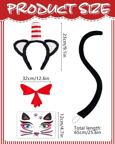 Cat Costume Accessories for Women Halloween Dress Up Party Cosplay