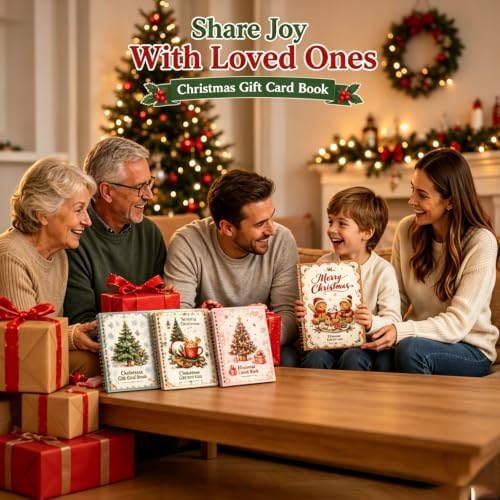Christmas Gift Card Book, Merry Christmas Gift Card Book for Adults Teens