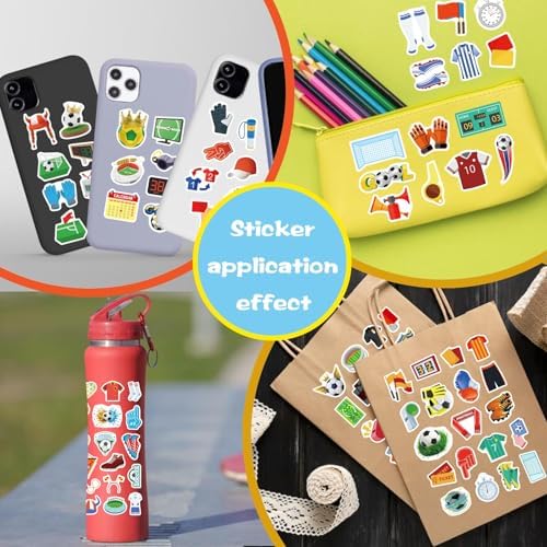 501 PCS Soccer Stickers, Soccer Party Favors