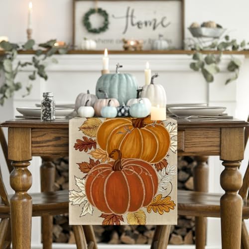Artoid Mode 210 GSM Fall Table Runner Home Party Decor 13x48 Inch
