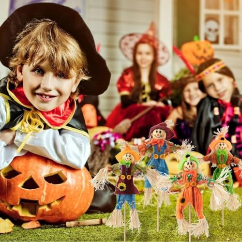 12 PCS Halloween Scarecrow Decorations, Scarecrows Fall Decor