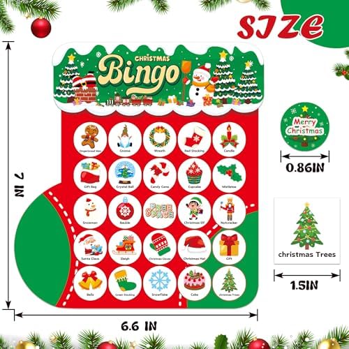 Socks Christmas Bingo Games for Kids, Christmas Crafts