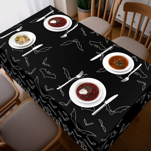 Childom 3 Pack Halloween Tablecloth Rectangle Table,Halloween Decorations