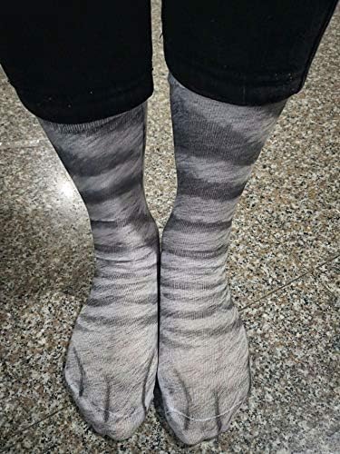 FreeNFond Funny Animal Paw Socks Gag Gifts for White Elephant Gift Exchange
