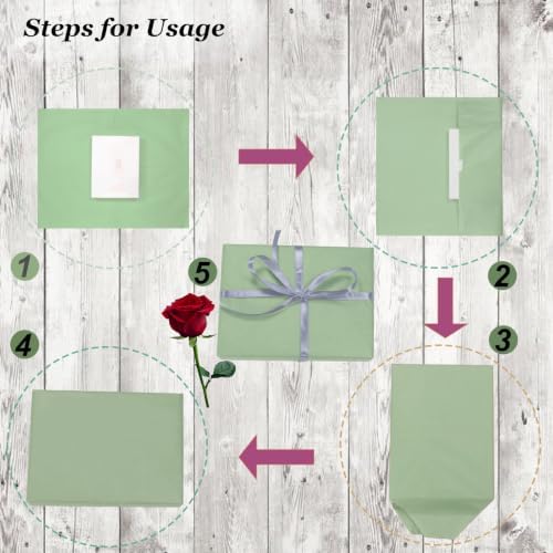 100 Sheets Sage Green Tissue Paper 14 x 20 Inches Sage Green Wrapping Paper Bulk for Weddings Birthday DIY Project Christmas