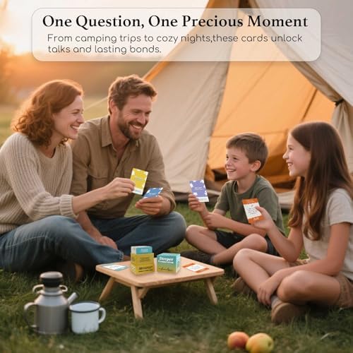 160 Conversation Cards, Family Edition, Meaningful Talk for Family Dinners
