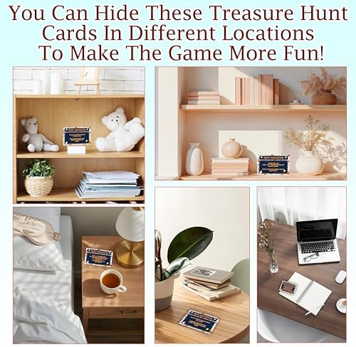 Halloween Scavenger Hunt Games Set, Trick Or Treat Treasure Hunt Clue Games for Friends Family, Halloween Activities for Large Groups, Horror Party Supplies Decorations, 02