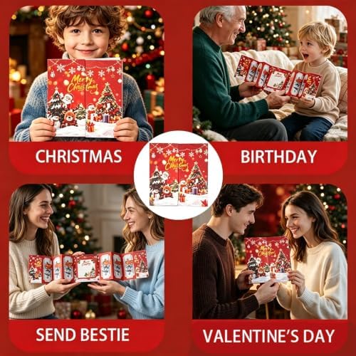 2Pcs Christmas Money Holders for Cash,Christmas Money Envelopes for Cash