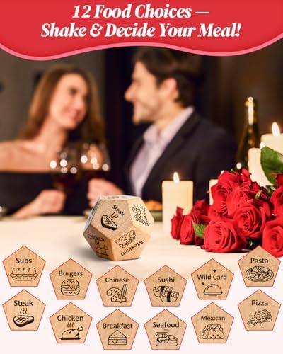 Stocking Stuffers for Men Women,Christmas White Elephant Gifts for Adults Exchange,Anniversary Birthday Gifts for Men Women, Fathers Day Dad Gift, Funny Couple Gag Gifts,Colorful Date Night Dice