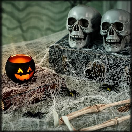 600 x 80 in Halloween Creepy Cloth for Yard and Outdoor Decorations, White