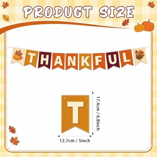 Thankful Banner Thanksgiving Party Decorations